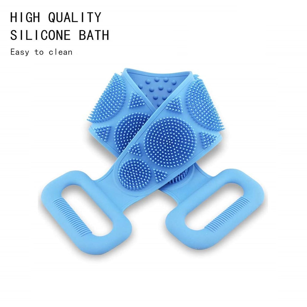 Silicone Back Scrubber Bath Belts - Bath Accessory Designed For Body (Random Color)