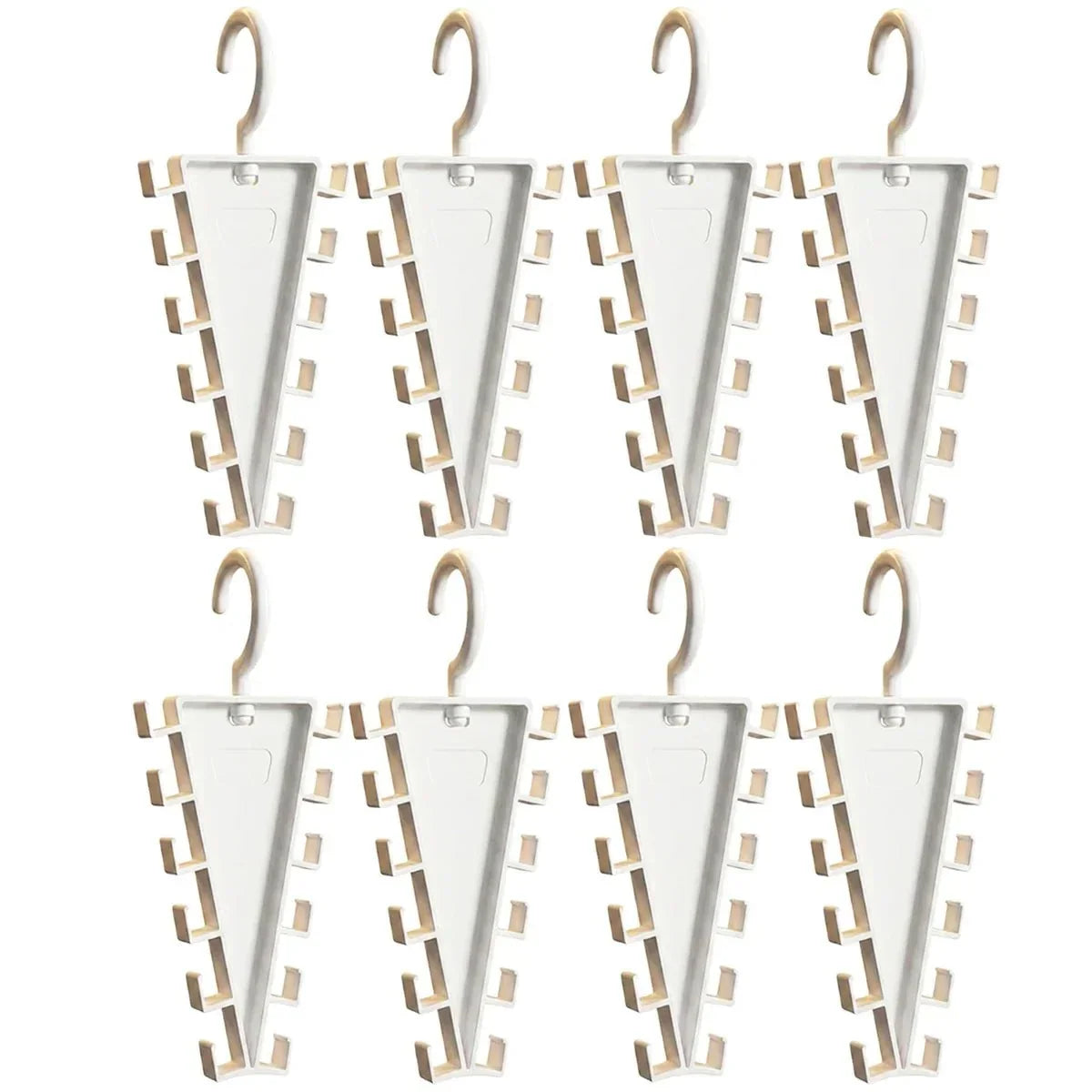 2/4/8Pcs V-Shape Hanger Organizer