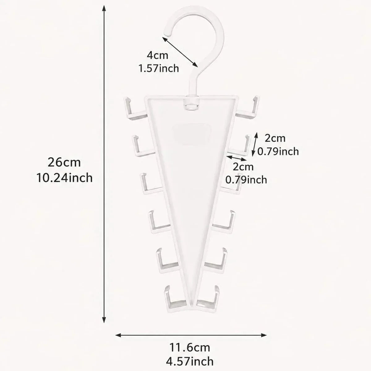 2/4/8Pcs V-Shape Hanger Organizer