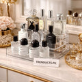 3-Tier Desktop Perfume Organizer & Tray – Luxury Cosmetic Storage Rack