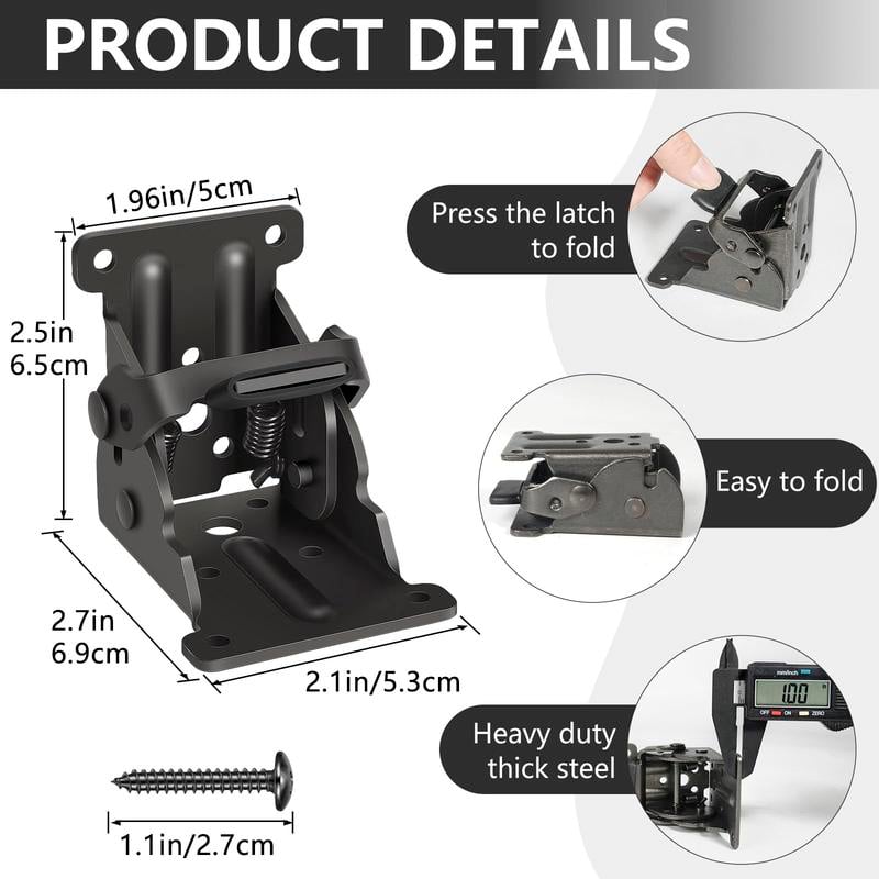 FoldLock Pro Heavy-Duty Folding Support Hinge
