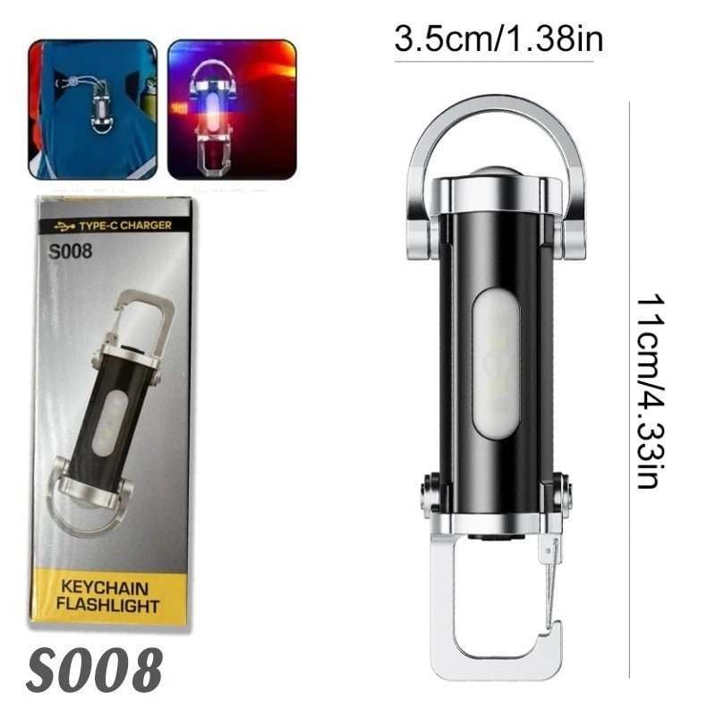 7 Multifunctional Portable Flashlight Keychain