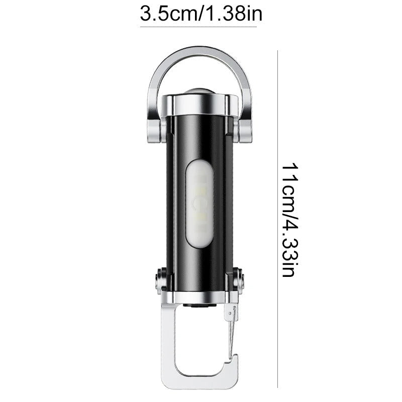 7 Multifunctional Portable Flashlight Keychain