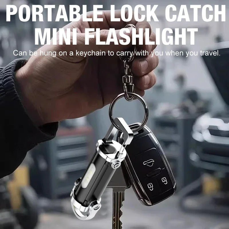 7 Multifunctional Portable Flashlight Keychain
