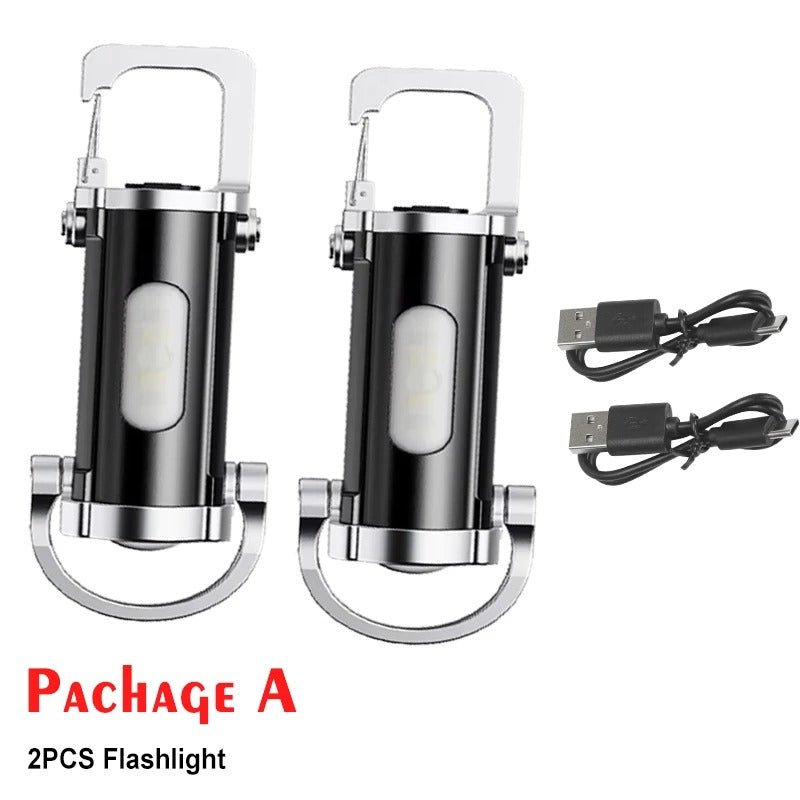 7 Multifunctional Portable Flashlight Keychain