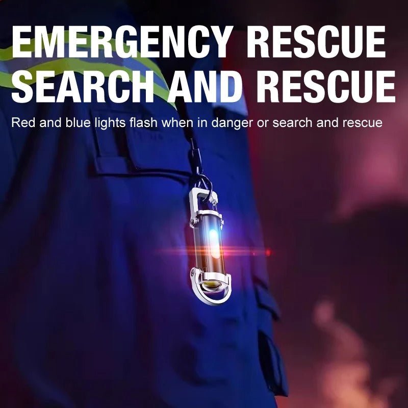 7 Multifunctional Portable Flashlight Keychain