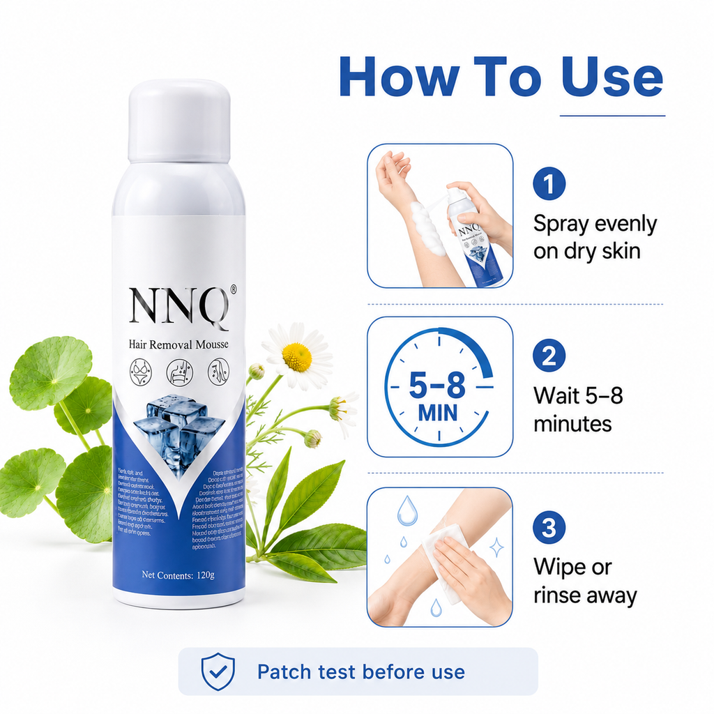 NNQ Hair Removal Spray for Men & Women