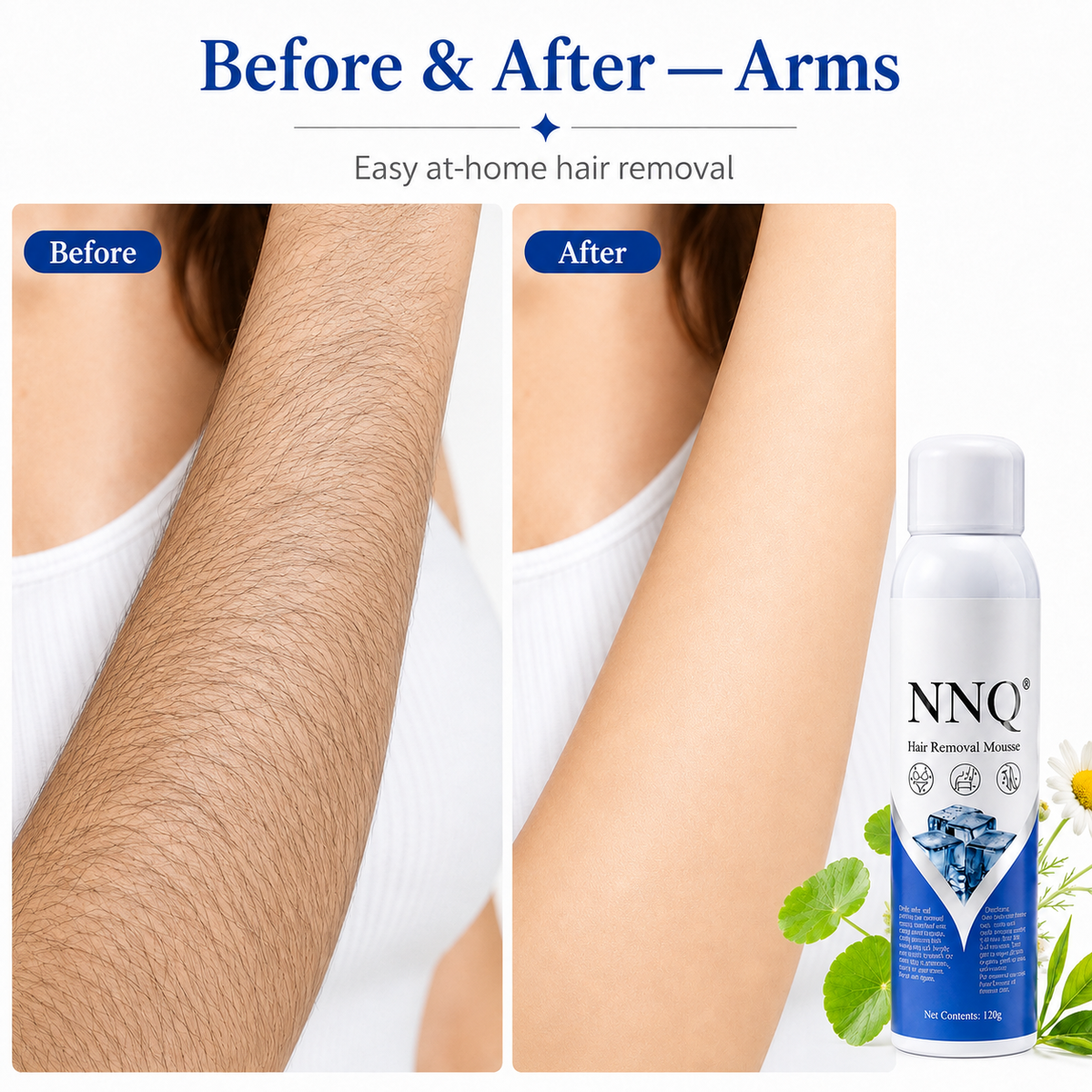 NNQ Hair Removal Spray for Men & Women