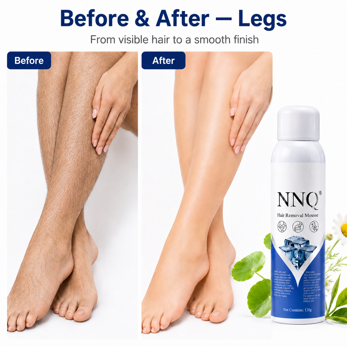 NNQ Hair Removal Spray for Men & Women