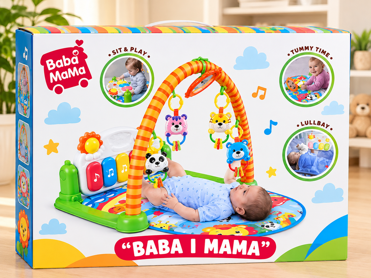 Premium Baby Pedal Piano Play Gym Musical Activity Mat for Infant