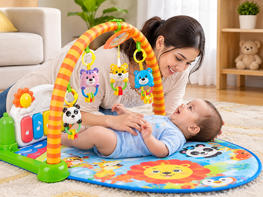 Premium Baby Pedal Piano Play Gym Musical Activity Mat for Infant