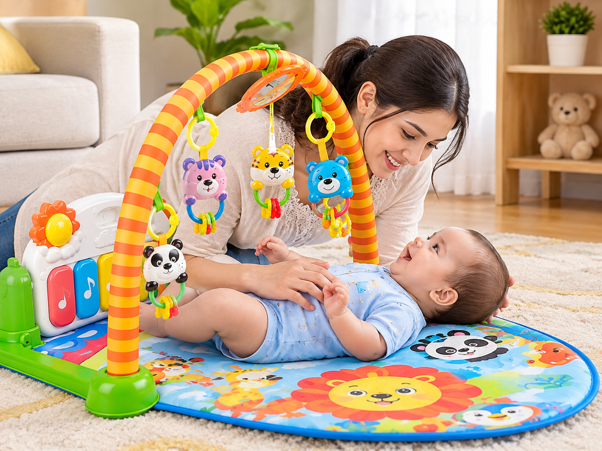 Premium Baby Pedal Piano Play Gym Musical Activity Mat for Infant