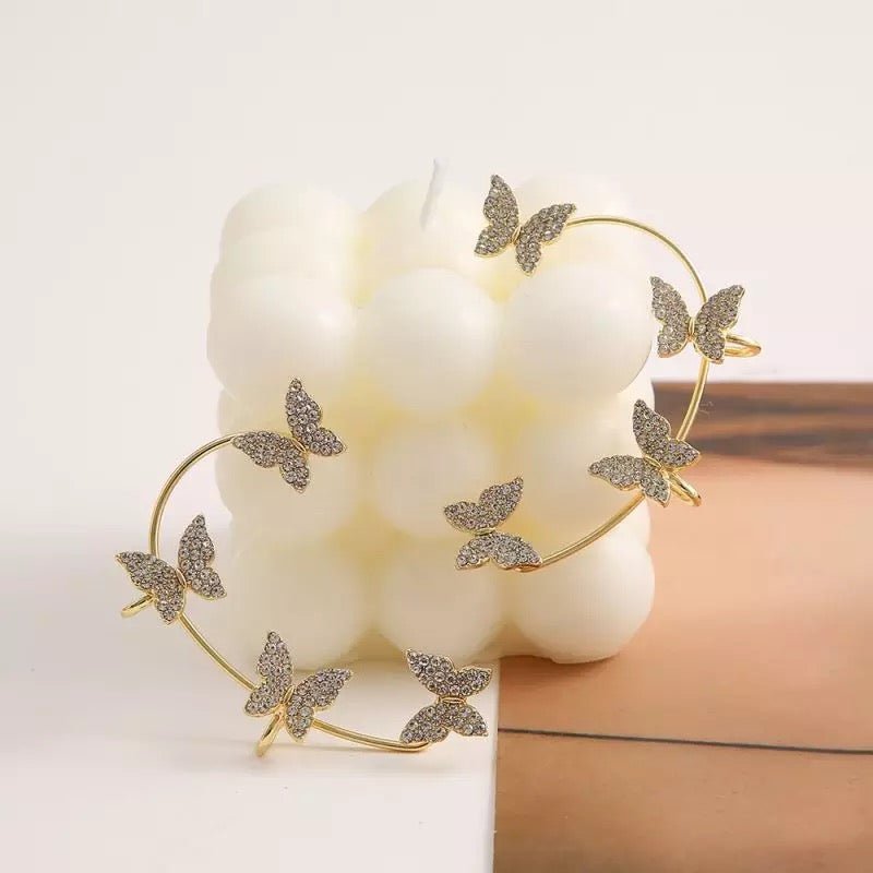 Korean Butterfly Ear Cuff 2Pcs/Set woman