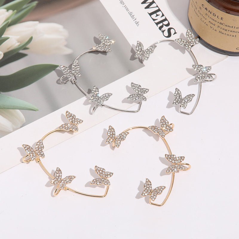 Korean Butterfly Ear Cuff 2Pcs/Set woman