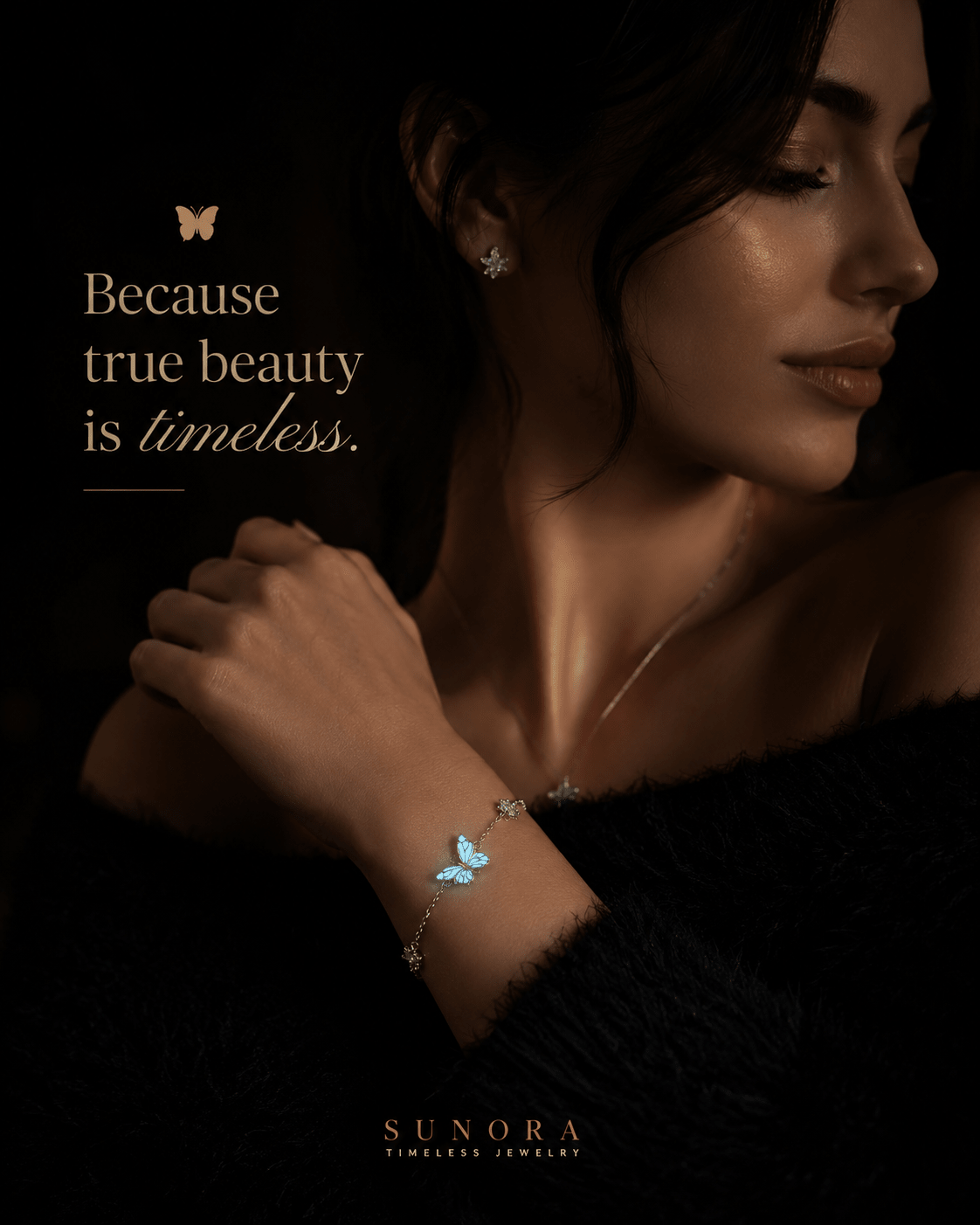 Lumière Glowing Blue Butterfly Bracelet💙