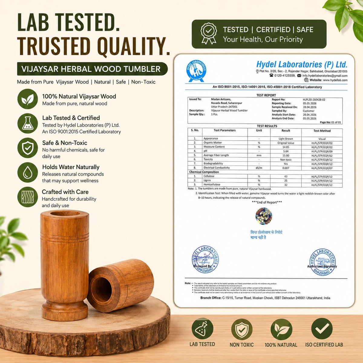 Pure Neem Slim Sip Tumbler water