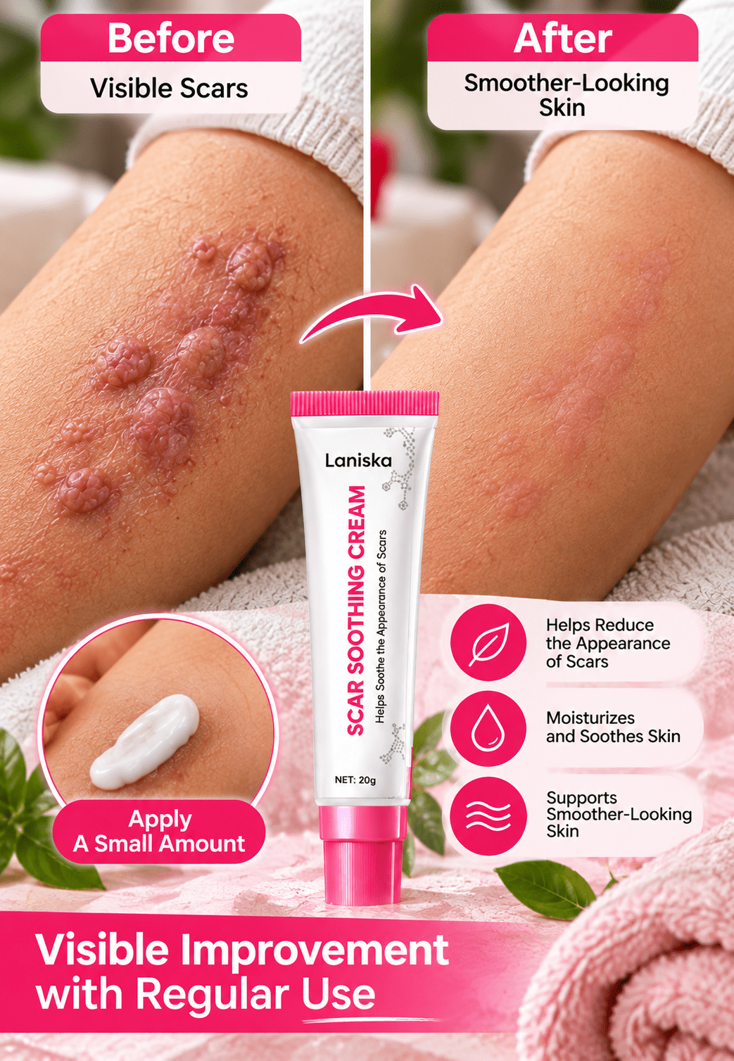 Scar Soothing Cream For Surgical Scars & Skin Repair