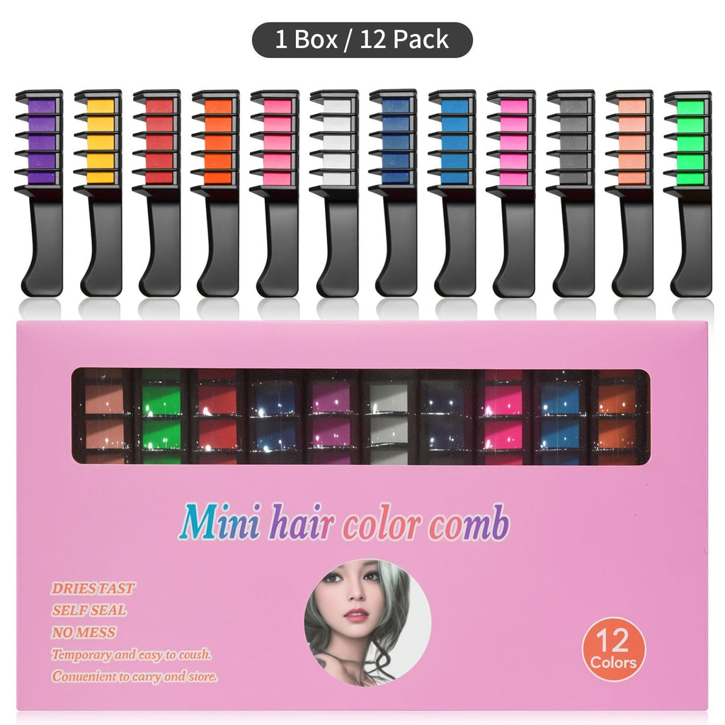 Temporary Hair Dye Chalk Comb- Cruelty Free